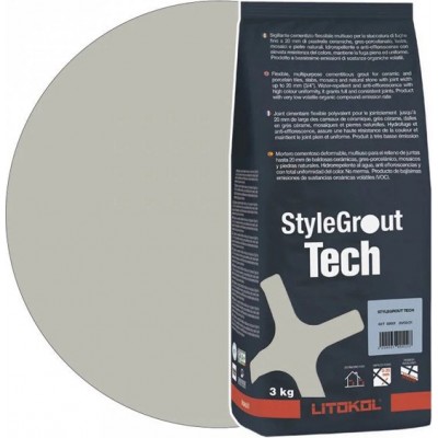 Цементна фуга Litokol StyleGrout Tech 0-20 (Silver 1) 3 кг (SGTCHSLV10063)